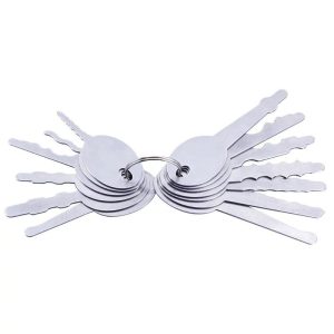 13-Piece Stainless Steel Jiggler Key Set