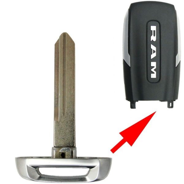 2019+ Dodge RAM Smart Remote Emergency Insert Key by Car & Truck Remotes