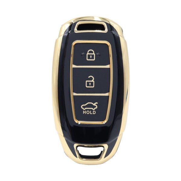 3 Button Black Car Key Cover To Suit Hyundai i30
