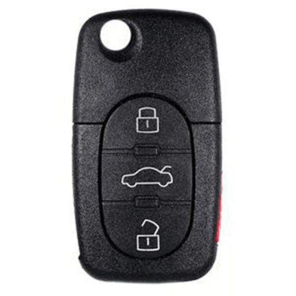 3 Button HU66 Flip Key Housing to suit Audi A3/A4