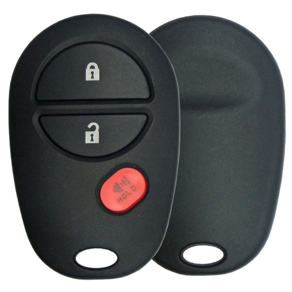 3 Button Toyota Round Remote Replacement Shell by Car & Truck Remotes
