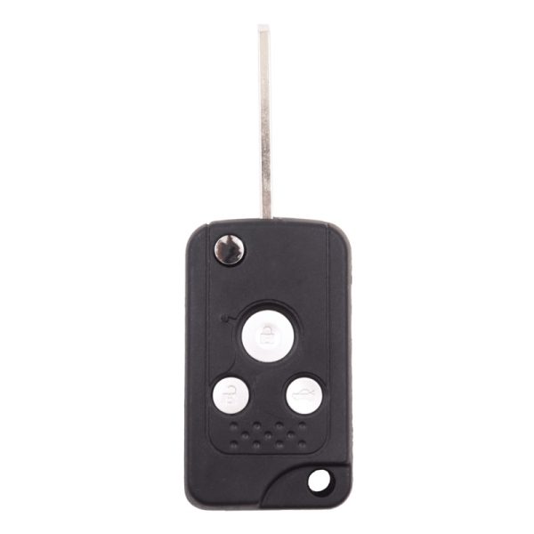 3 Chrome Button HON66 Flip Key Housing Upgrade to suit Honda (compatible with KGHON06)