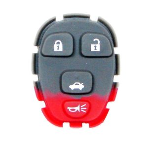 4 Button Buick, Cadillac, Chevy, Pontiac, Saturn Remote Replacement Rubber Pad by Car & Truck Remotes