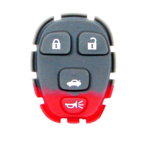 4 Button Buick, Cadillac, Chevy, Pontiac, Saturn Remote Replacement Rubber Pad by Car & Truck Remotes