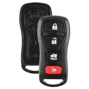 4 button Nissan and Infiniti replacement case/shell with rubber pad by Car & Truck Remotes