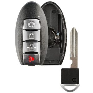 4 button Nissan Smart Remote Replacement Case KR5S180144014 with Engine Start – Aftermarket
