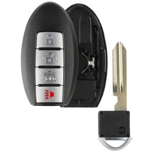 4 button Nissan Smart Remote Replacement Case KR5S180144014 with Trunk by Car & Truck Remotes