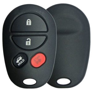 4 Button Toyota Round Remote Replacement Shell with Trunk by Car & Truck Remotes