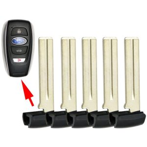 5 pack of Subaru Smart Remote Emergency Insert Key – Aftermarket