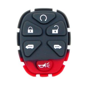 6 Button Buick, Chevy, Pontiac, Saturn Van Remote Replacement Rubber Pad – Aftermarket