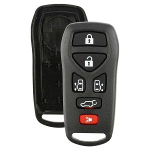 6 button Nissan Quest remote replacement shell with rubber buttons by Car & Truck Remotes