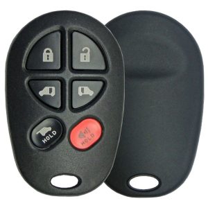 6 Button Toyota Sienna Remote Replacement Shell by Car & Truck Remotes