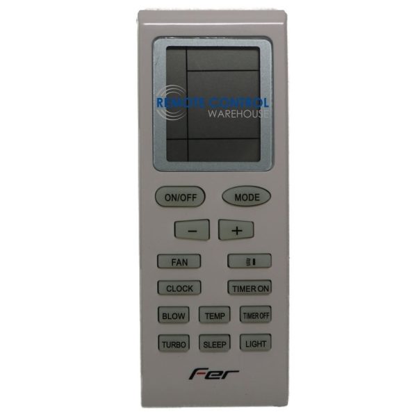 AGER AWM-33BO Air Conditioner Remote Control