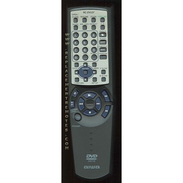 Aiwa RCZVL07 Audio Remote Control