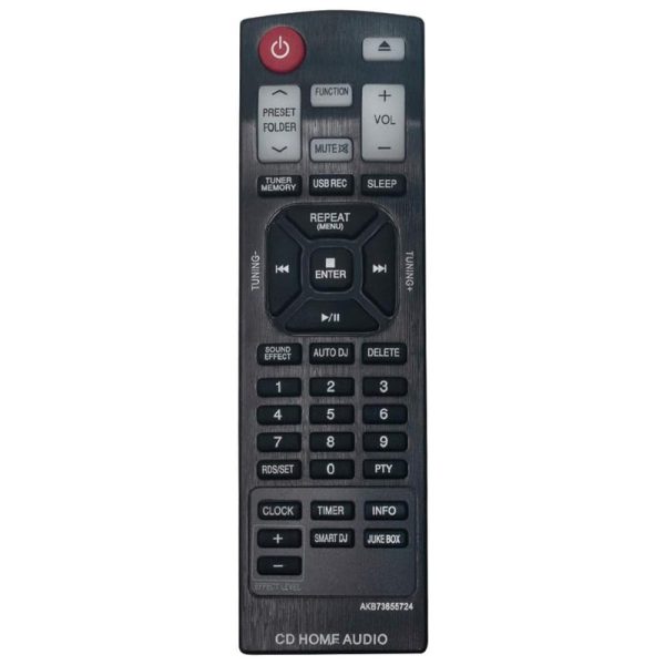 AKB73655724 Remote Control Replacement for LG Mini HiFi Stereo Home Audio