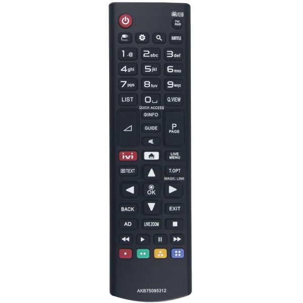 AKB75095312 Remote Control Replacement for LG LCD LED TV 32LJ622V-ZB