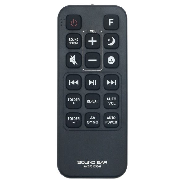 AKB75155301 Remote Replacement for LG Sound Bar Spj5b-w Sj4y Spj4b-w SPJ5-W