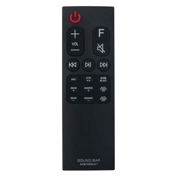 AKB75595401 Remote Replacement for LG Soundbar SJ5Y SJ4Y SPK5B-W