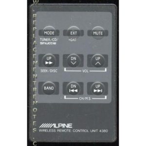 Alpine 4380 Audio Remote Control