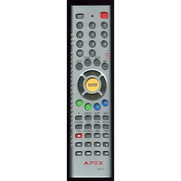 Apex CK5DC1 TV Remote Control