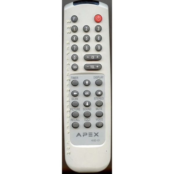 Apex K12CC1 TV Remote Control