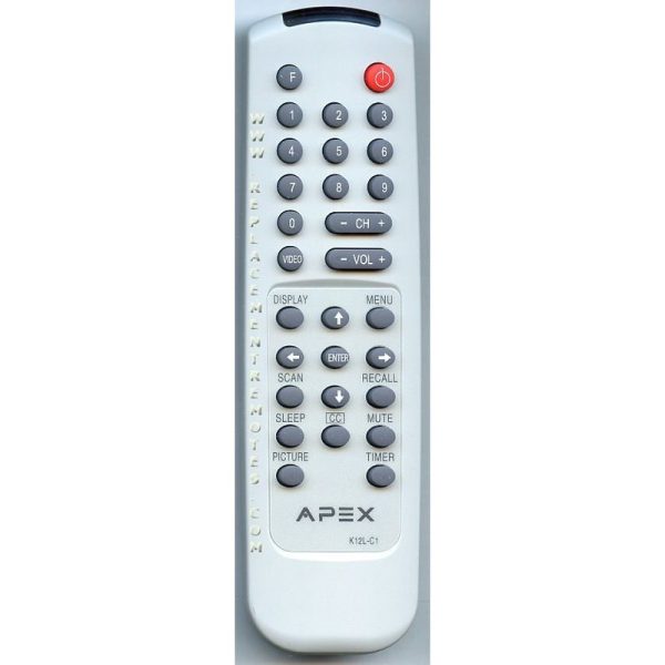 Apex K12LC1 TV Remote Control