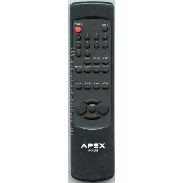 Apex RC07B TV Remote Control
