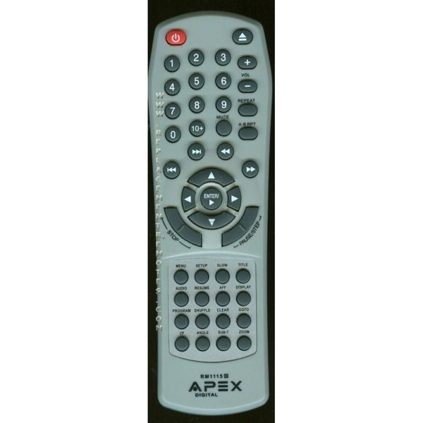 Apex RM1115 DVD Remote Control