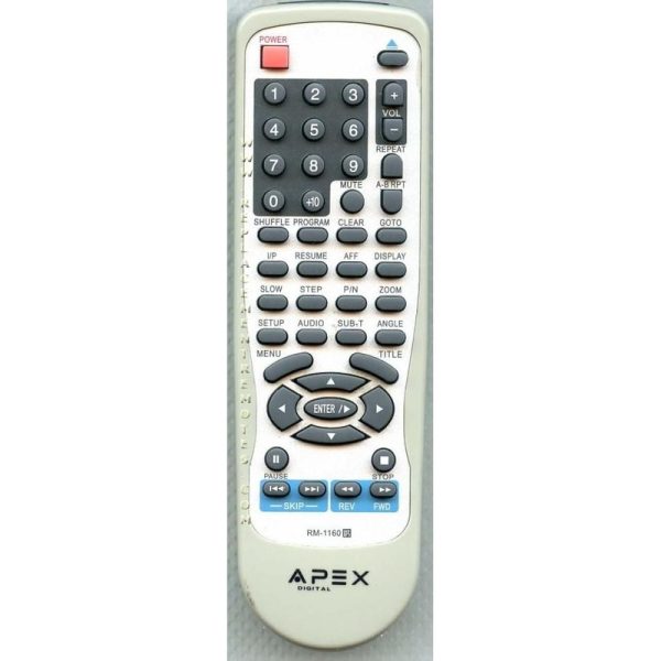 Apex RM1160 DVD Remote Control
