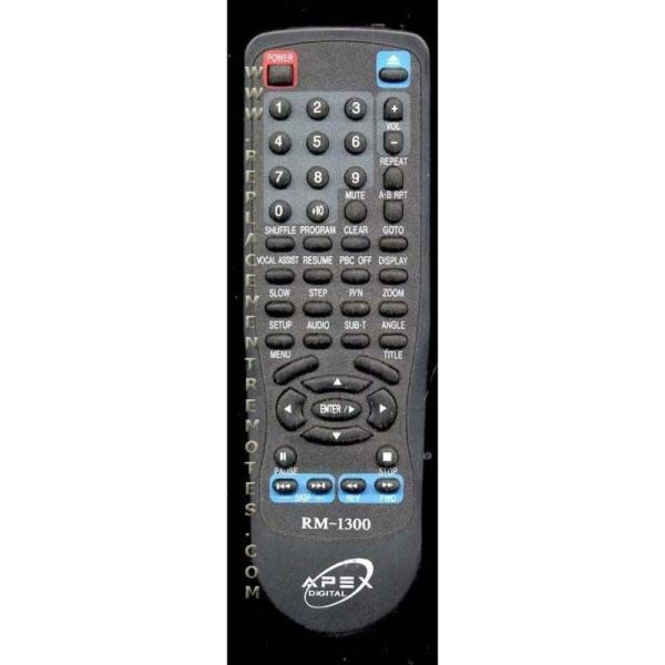 Apex RM1300 DVD Remote Control