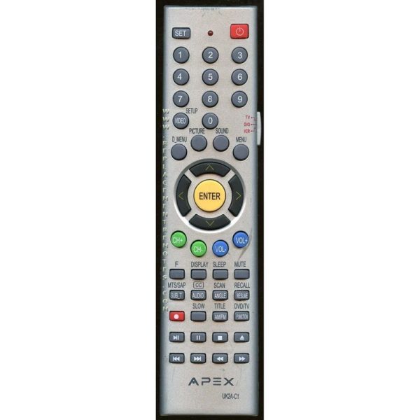 Apex UK2AC1 TV/DVD Remote Control