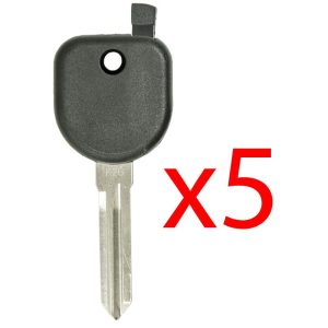 B111 Transponder Key Shell for GM – 5 PACK Aftermarket