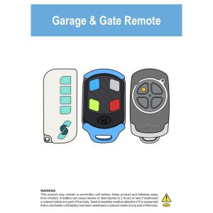 Battery Warning POS Packaging Bags – Garage Remote