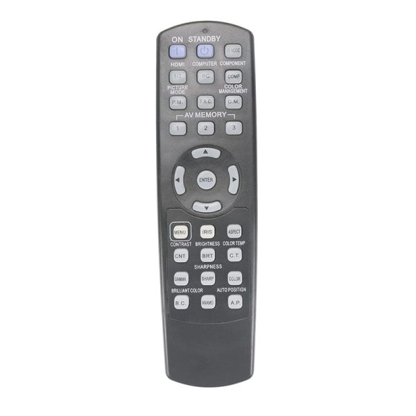 BJKJ-GT540-JKJB Remote Control Replacement for Mitsubishi Projector HC77-10S/11S