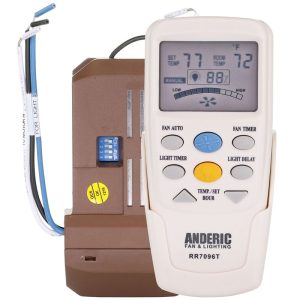CHQ7096TKIT Thermostatic Universal 3 Speed with Receiver Ceiling Fan Remote Control Kit