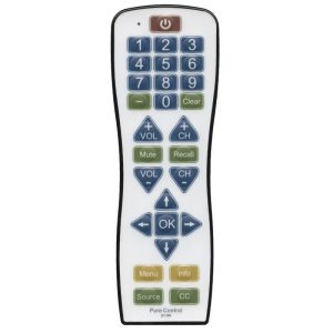 Continu.us PC100 Pure Control Water Resistant Antimicrobial 1-Device Universal Remote Control