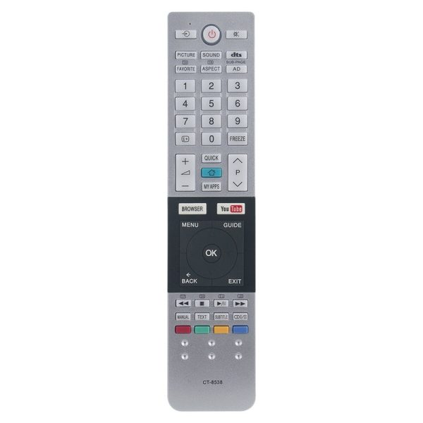 CT-8538 CT-8521 Remote Replacement for Toshiba LCD Smart TV