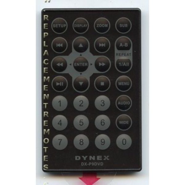 Dynex DXP9DVD DVD Remote Control
