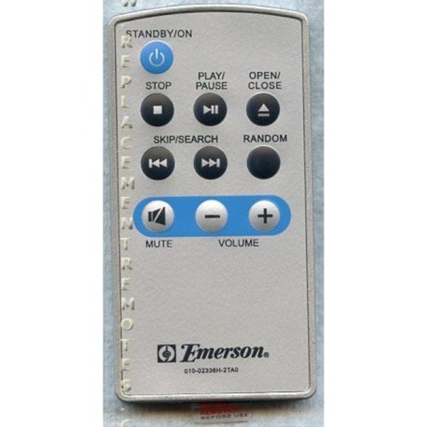 Emerson 01002336H2TA0 Audio Remote Control