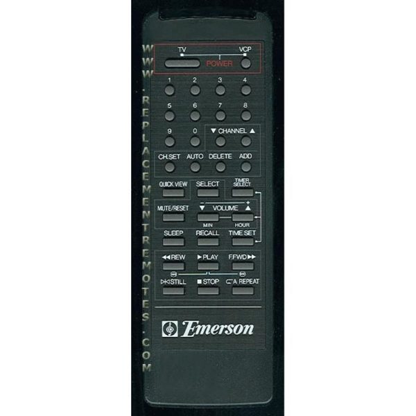 Emerson 076G001004 VCR Remote Control