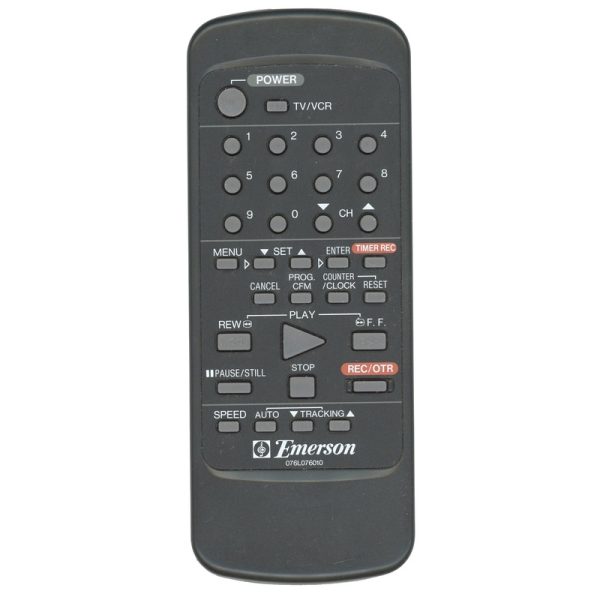 Emerson 076L076010 VCR Remote Control