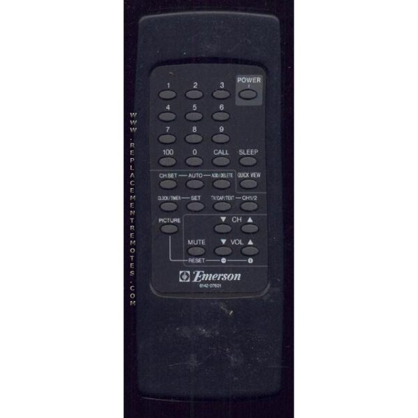 Emerson 614207601 TV Remote Control