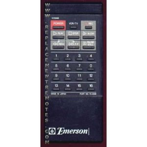 Emerson 702036 VCR Remote Control
