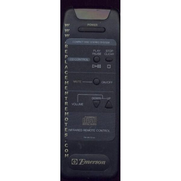 Emerson 79038170101 Audio Remote Control