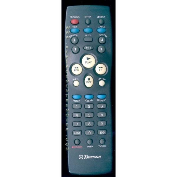 Emerson 97P04765 VCR Remote Control