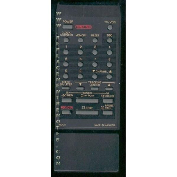 Emerson RC39 TV/VCR Remote Control