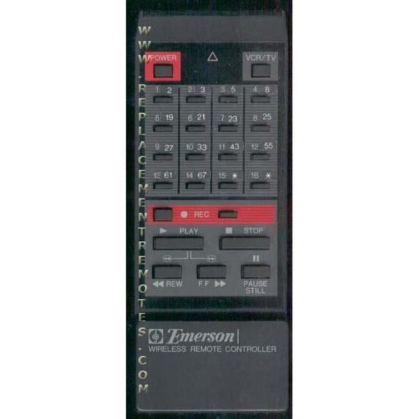 Emerson VCR754 TV/VCR Remote Control