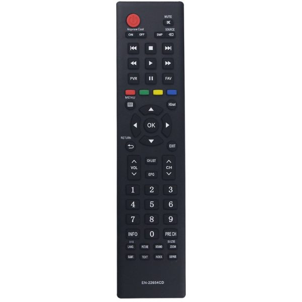EN-22654CD Remote Control Replacement for Hisense LCD TV