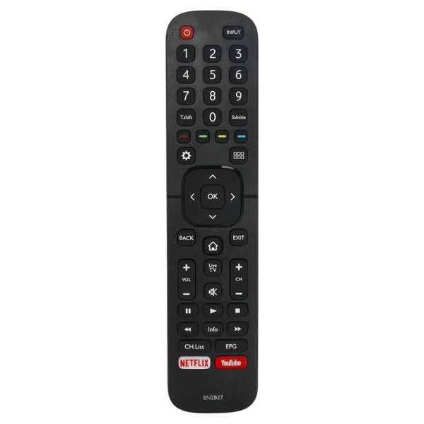 EN2B27HB Remote Replacement for Hisense Smart LED TV 55K3140PW
