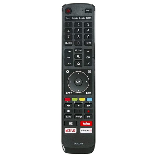EN3AA39H Remote Replacement for Hisense LCD LED TV H50A6550